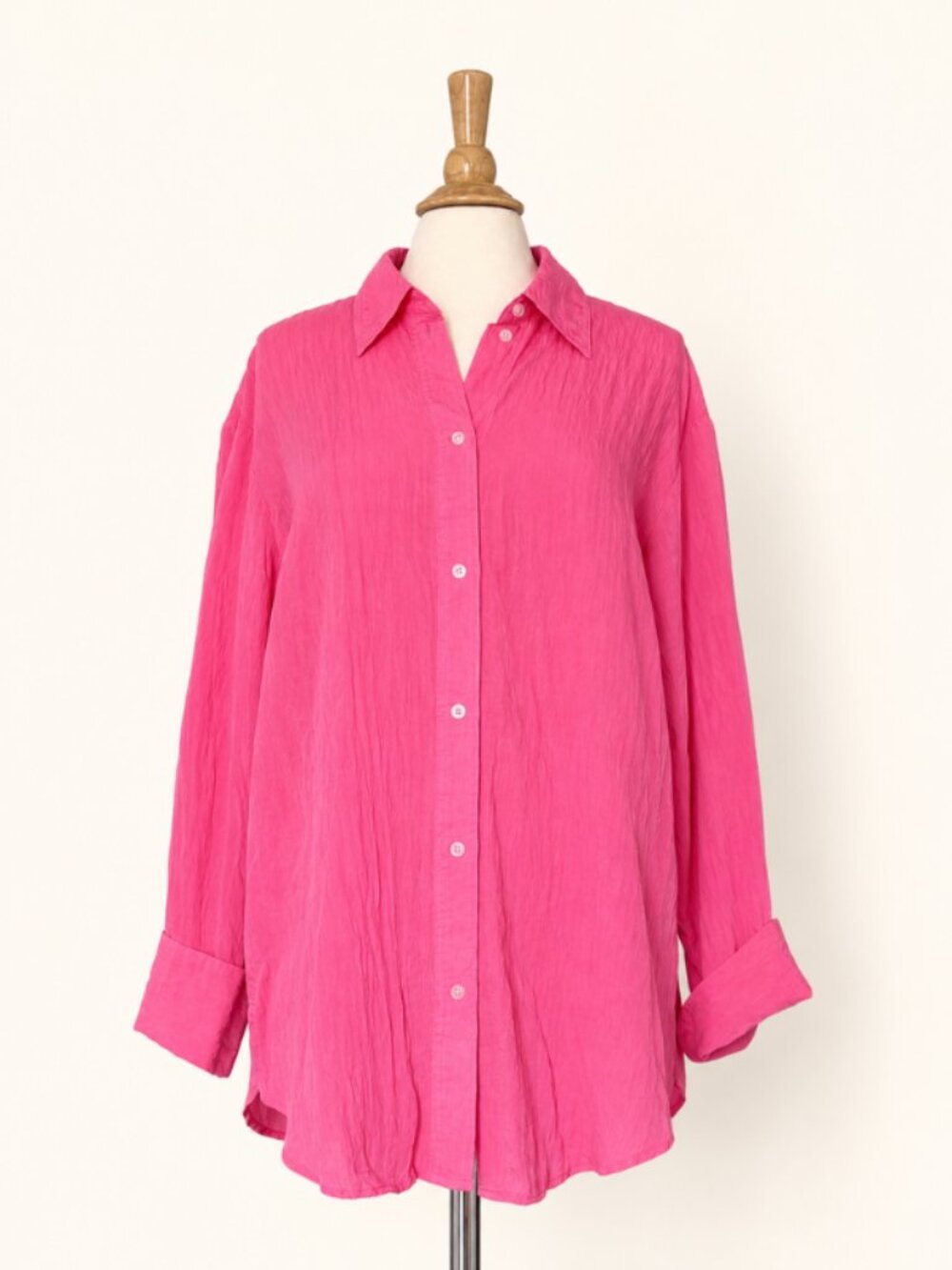 H&M Oversized Crinkle Shirt